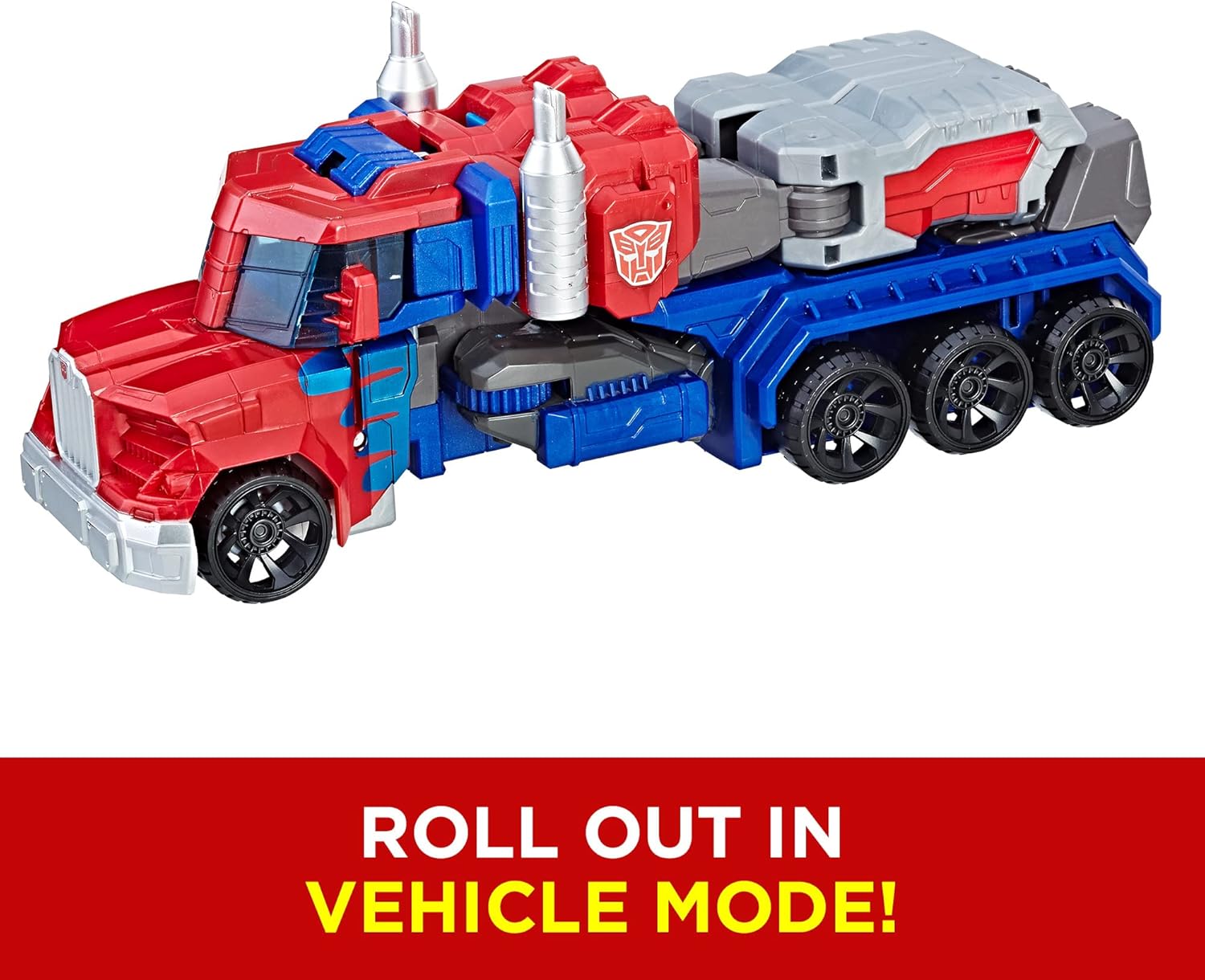 Transformers Optimus Prime Action Figure - 11-Inch Heroic Cyber Commander | 2-in-1 Robot to Truck Conversion | Classic Toy for Kids Ages 6+ - Ballimart