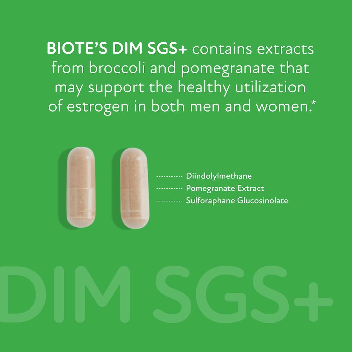 BioTE Nutraceuticals DIM SGS+ – Hormone Balance & Detox Support | 60 Capsules