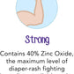 Desitin Maximum Strength Diaper Rash Cream – 40% Zinc Oxide, Hypoallergenic, Paraben- & Phthalate-Free Relief & Prevention, 4.8 oz