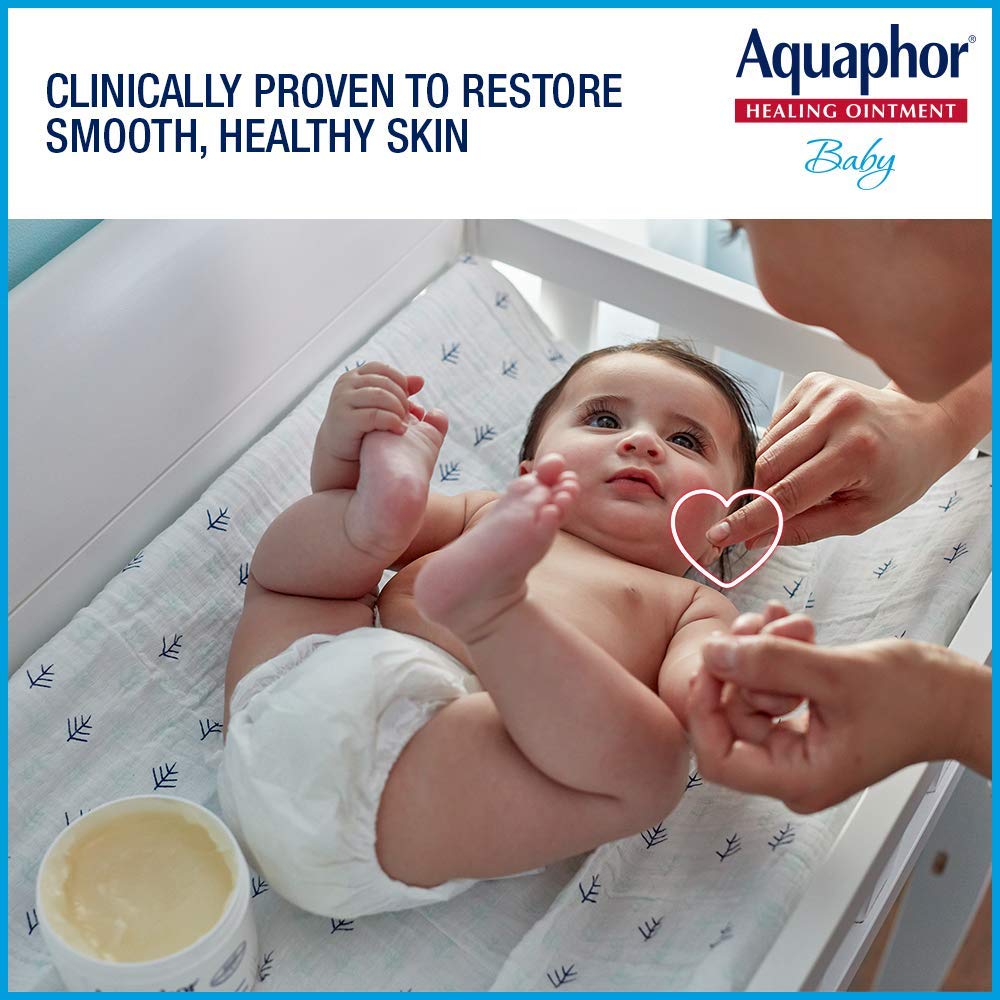 Aquaphor Baby Healing Ointment – Advanced Therapy for Dry Skin & Diaper Rash, Multi-Purpose Skin Protectant, 7 Oz Tube