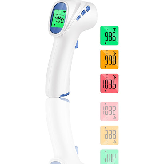Digital Forehead Thermometer for Adults & Kids - Infrared, No-Contact, Fast & Accurate, Fever Alarm, FSA/HSA Eligible - Ballimart