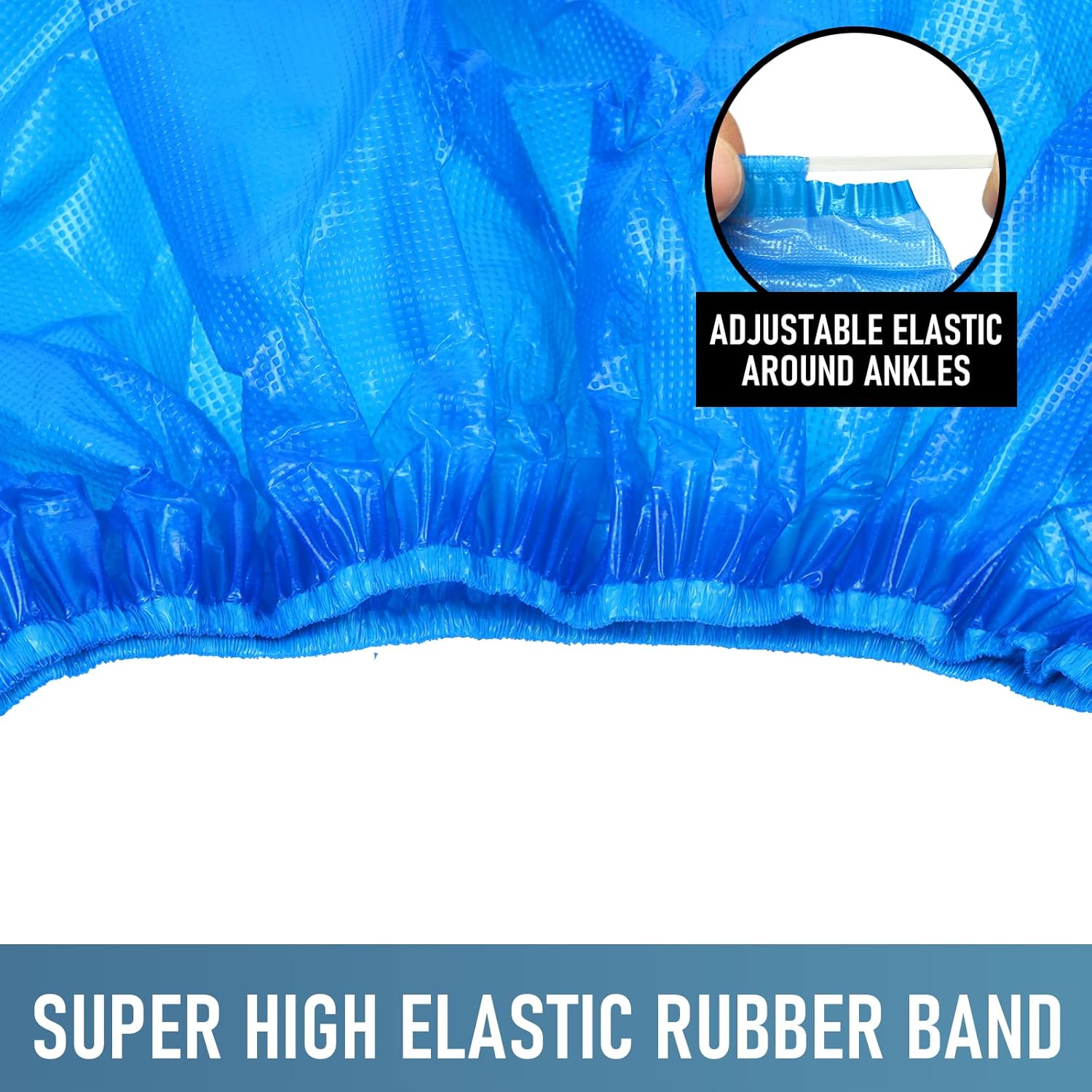 Disposable Non-Slip Shoe Covers - Pack of 100 (50 Pairs) | Waterproof, Recyclable Booties for Indoor & Outdoor Use | Fits Up to US Men’s Size 11, Women’s Size 13 - Ballimart