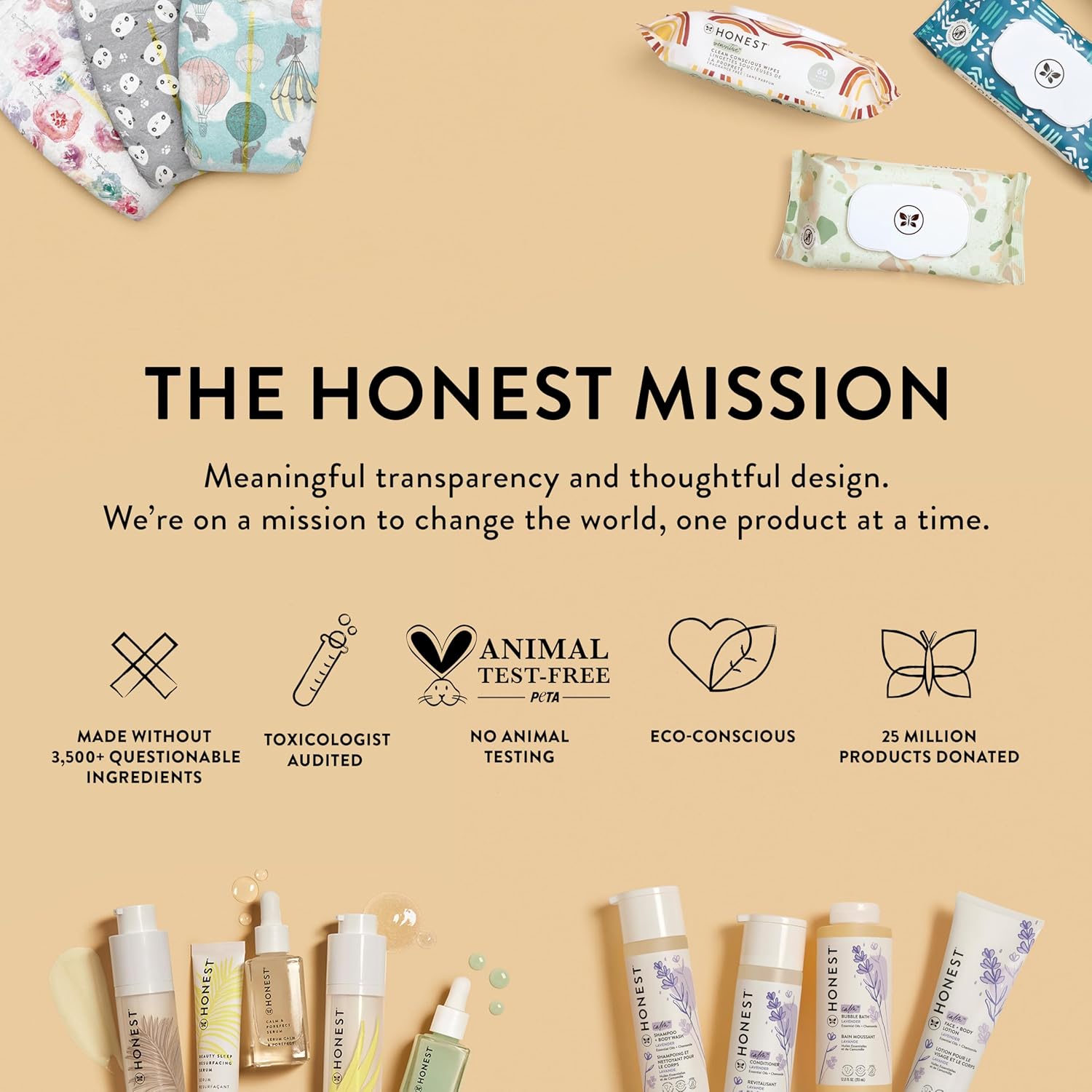 The Honest Company Clean Conscious Unscented Wipes | Compostable, Plant-Based Baby Wipes with 99% Water | Hypoallergenic, EWG Verified, 720 Count