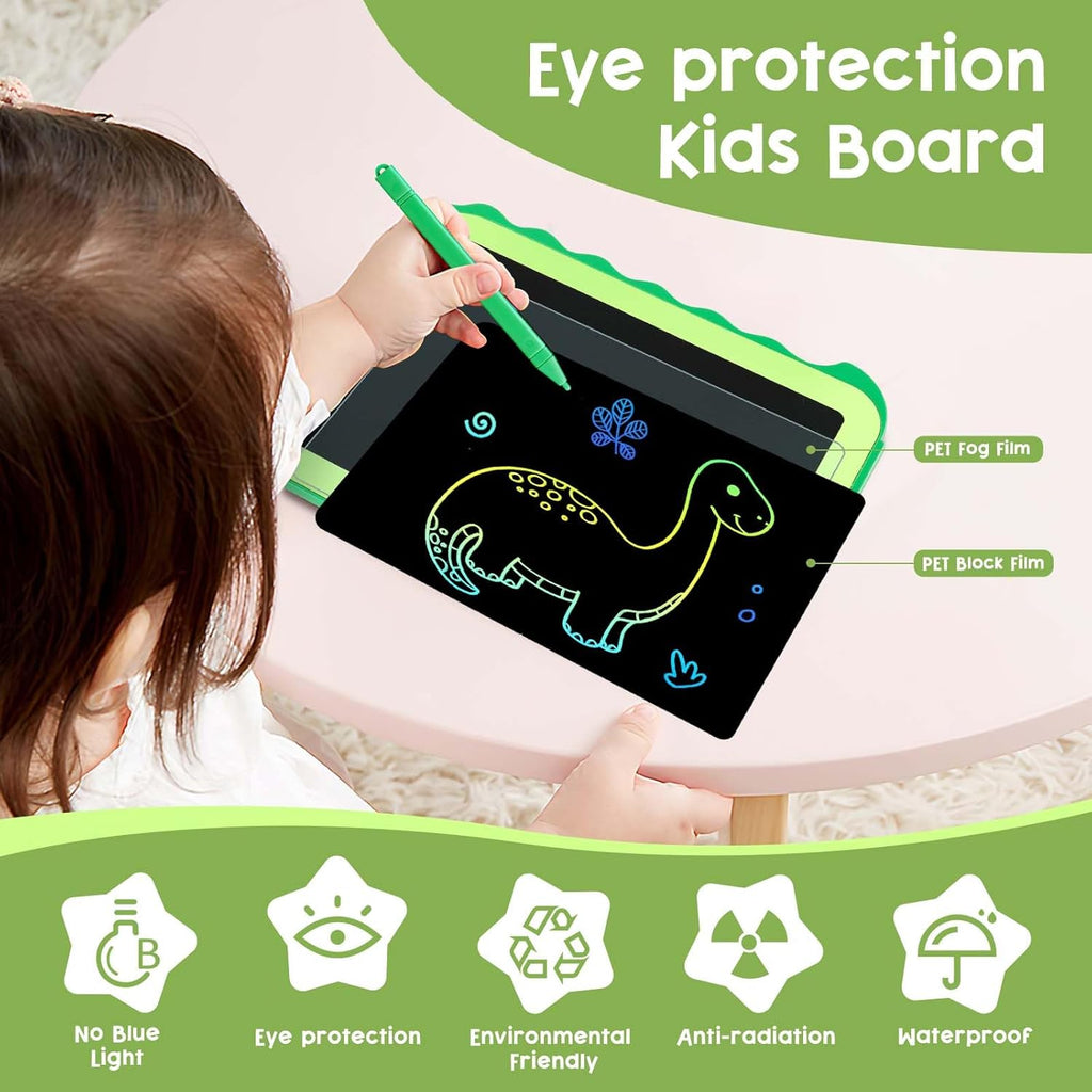 LCD Writing Tablet for Kids – 8.5" Colorful Doodle Pad, Dinosaur Drawing Board, Educational Toy for Boys & Girls Ages 2-8, Birthday & Christmas Gift - Ballimart