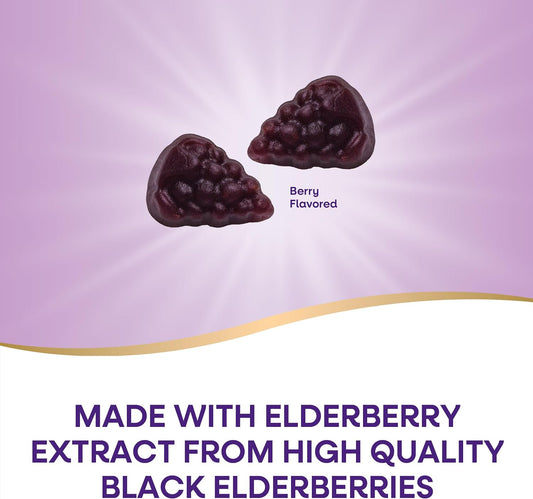 Nature’s Way Sambucus Elderberry Immune Gummies – Daily Immune Support for Kids & Adults 🍇💪