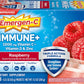 Emergen-C Immune+ Triple Action Powder – 1000mg Vitamin C, B Vitamins, BetaVia® & Antioxidants – Raspberry Flavor – 30 Packets