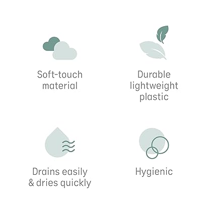 Angelcare Baby Bath Support (Gray) | Ergonomic & Hygienic Infant Bathing Solution for Babies Under 6 Months | Lightweight, Durable & Easy to Store