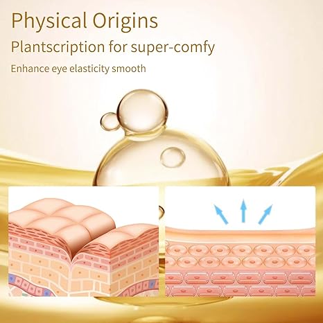 24K Gold Under Eye Patches – 40 Pairs with Hyaluronic Acid, Rose & Aloe Vera – Reduce Dark Circles, Puffiness, Wrinkles & Eye Bags – Collagen-Infused Eye Masks for Men & Women