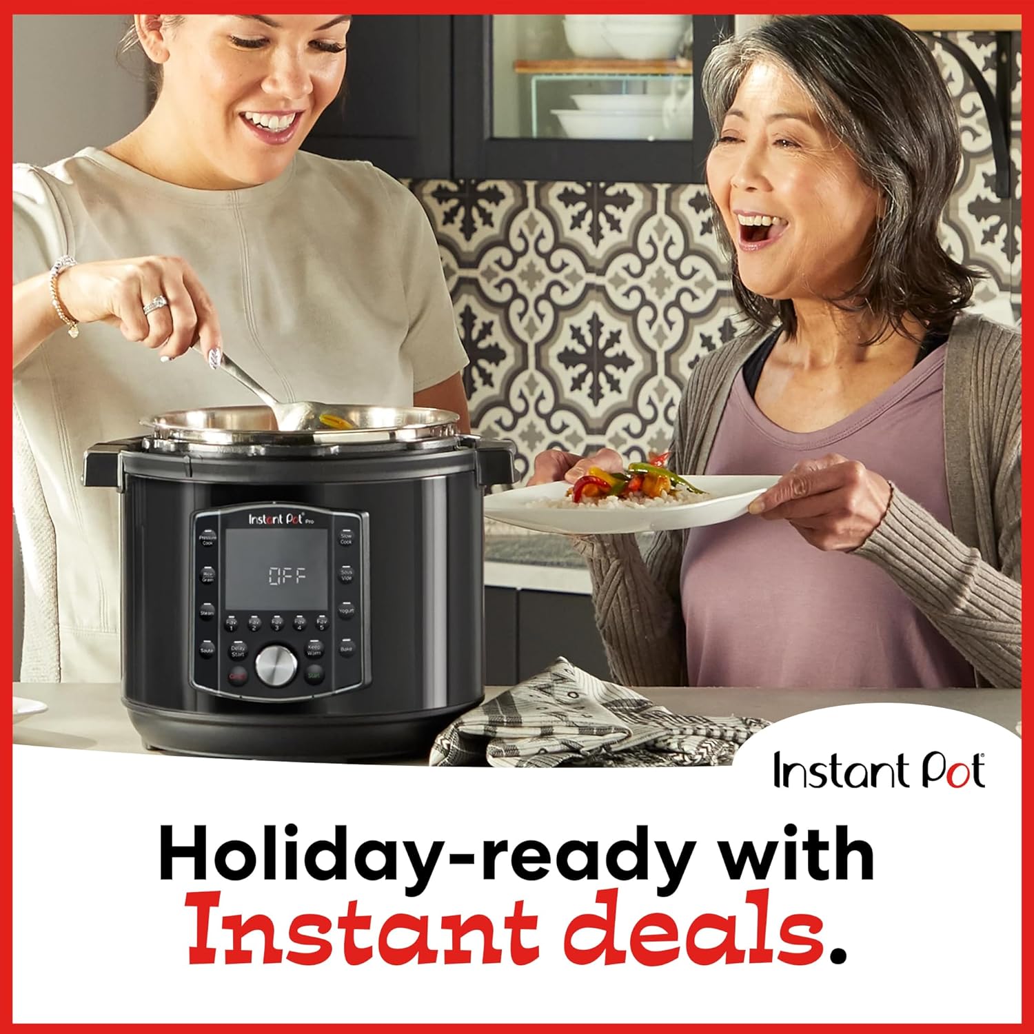 Instant Pot Pro 10-in-1 Pressure Cooker | Slow Cooker, Rice Cooker, Steamer, Sauté, Sous Vide, Yogurt Maker, & More | 6 Quart | Includes 800+ Recipe App | Black