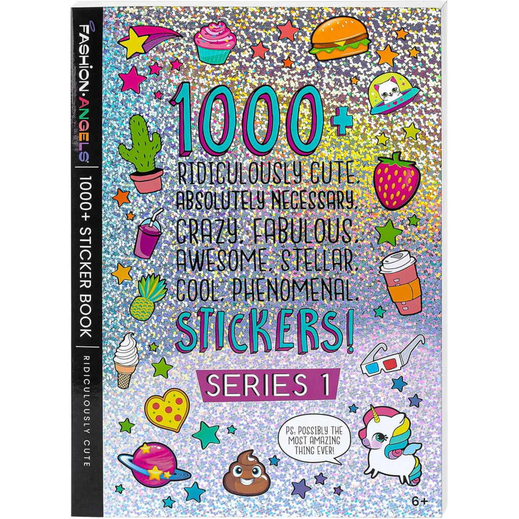 Fashion Angels 1000+ Ridiculously Cute Stickers – 40-Page Fun Sticker Book for Kids, Scrapbooking, Planners, Rewards & Gifts, Ages 6+
