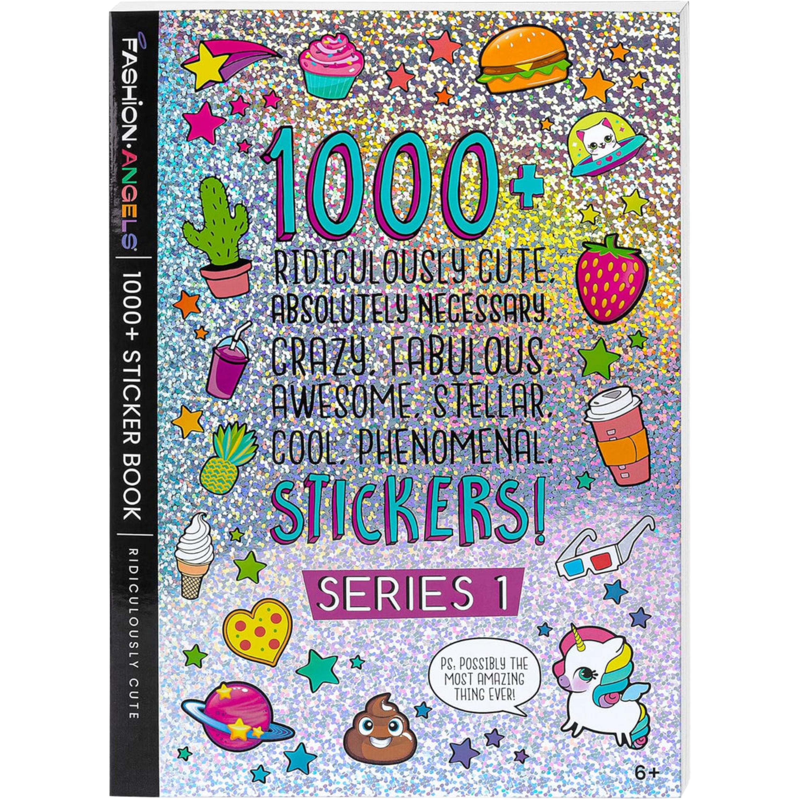 Fashion Angels 1000+ Ridiculously Cute Stickers – 40-Page Fun Sticker Book for Kids, Scrapbooking, Planners, Rewards & Gifts, Ages 6+