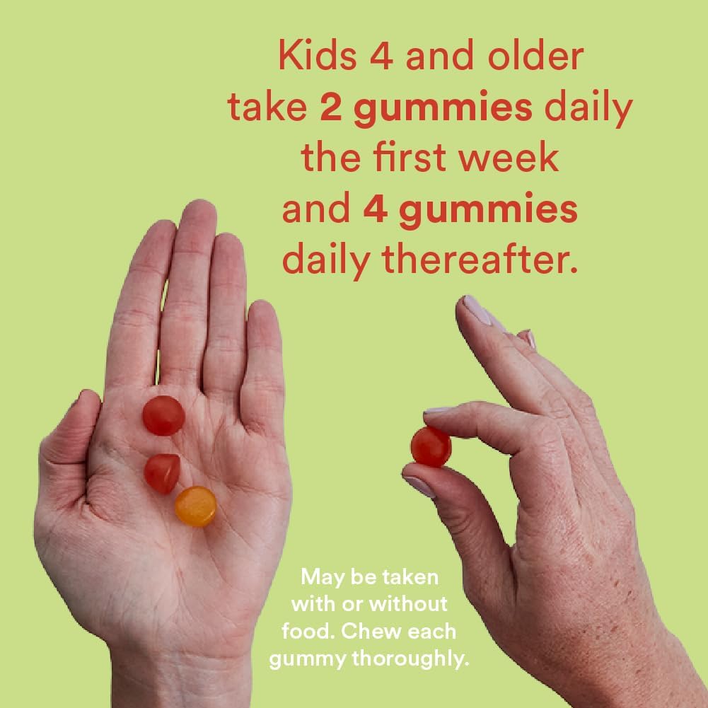 SmartyPants Kids Multivitamin Gummies with Fiber | Omega 3 Fish Oil (EPA/DHA), Vitamin D3, C, B12, B6, Zinc | 120 Count, 30-Day Supply | Delicious Lemon, Orange, & Strawberry Banana Flavors