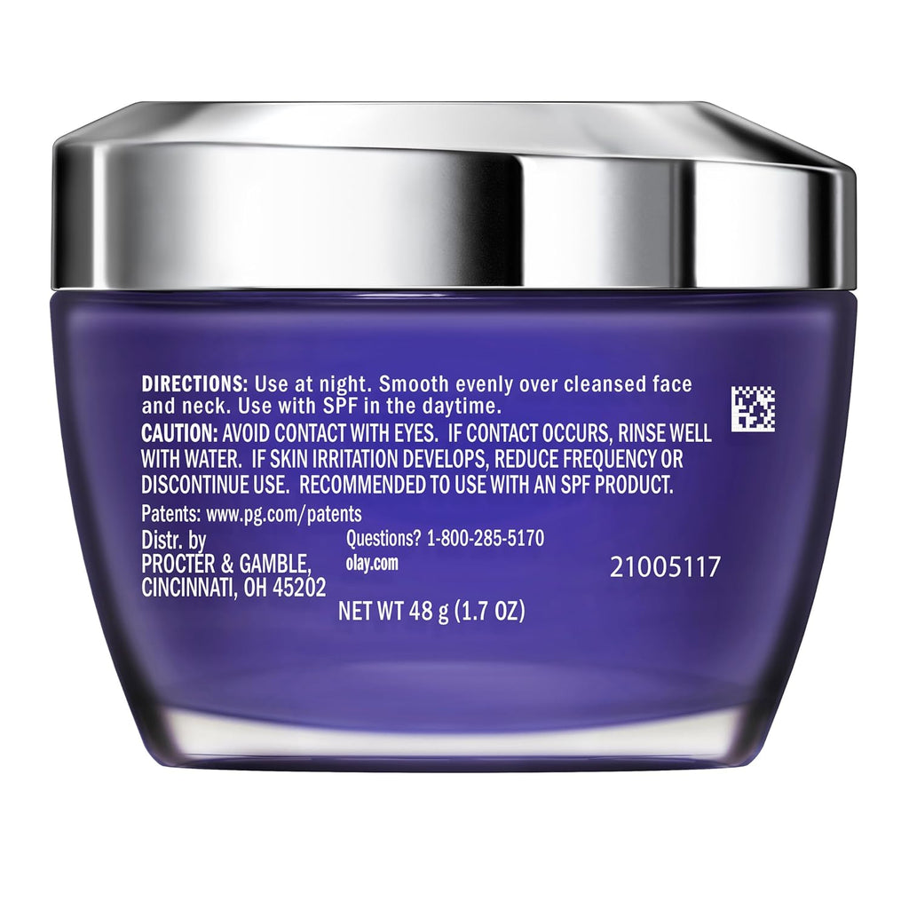 Title Olay Retinol 24 Max Night Moisturizer | Hydrating, Fragrance-Free Retinol Face Cream for Wrinkle Smoothing & Skin Brightening – 1.7 oz