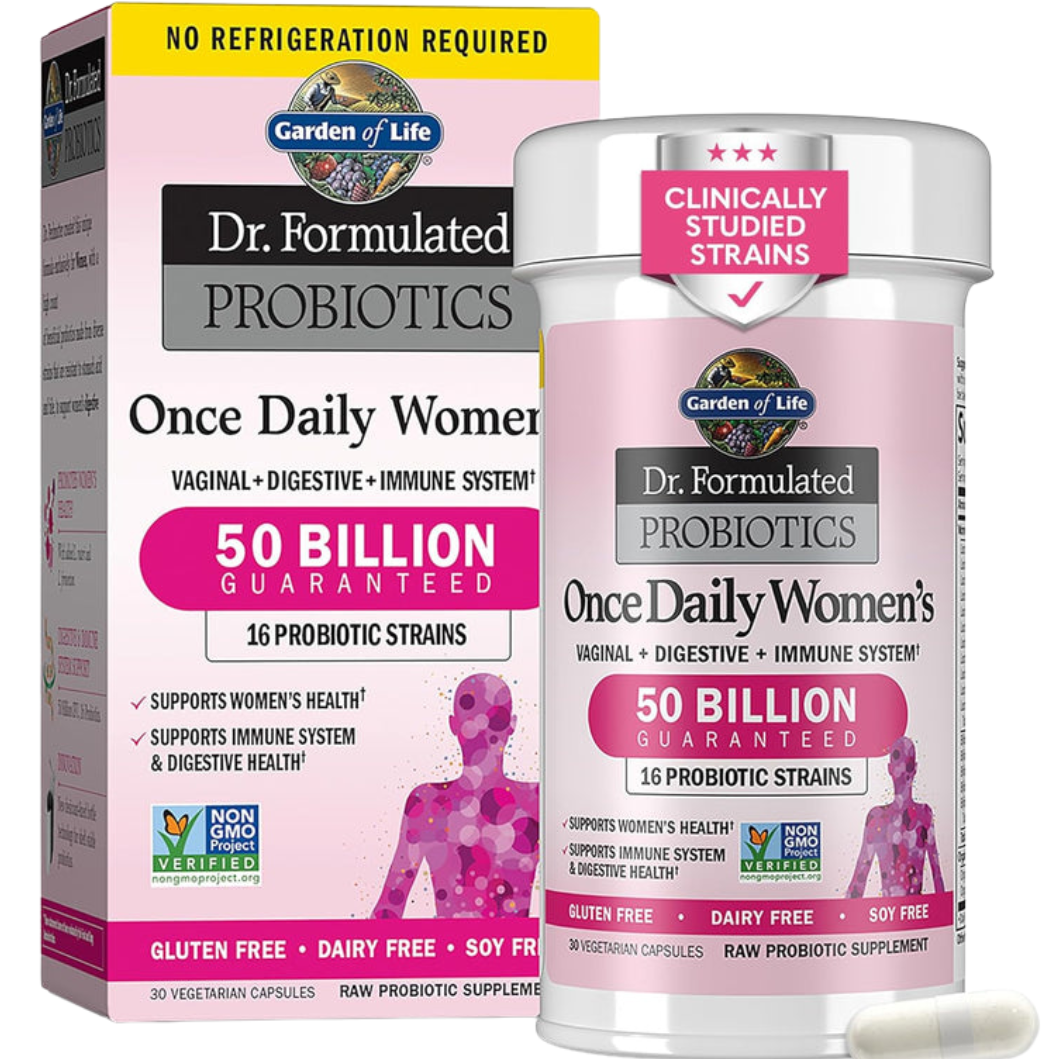 Garden of Life Women’s Probiotic – 50 Billion CFU | Gut, Vaginal & Immune Support | 16 Strains &amp; Prebiotics