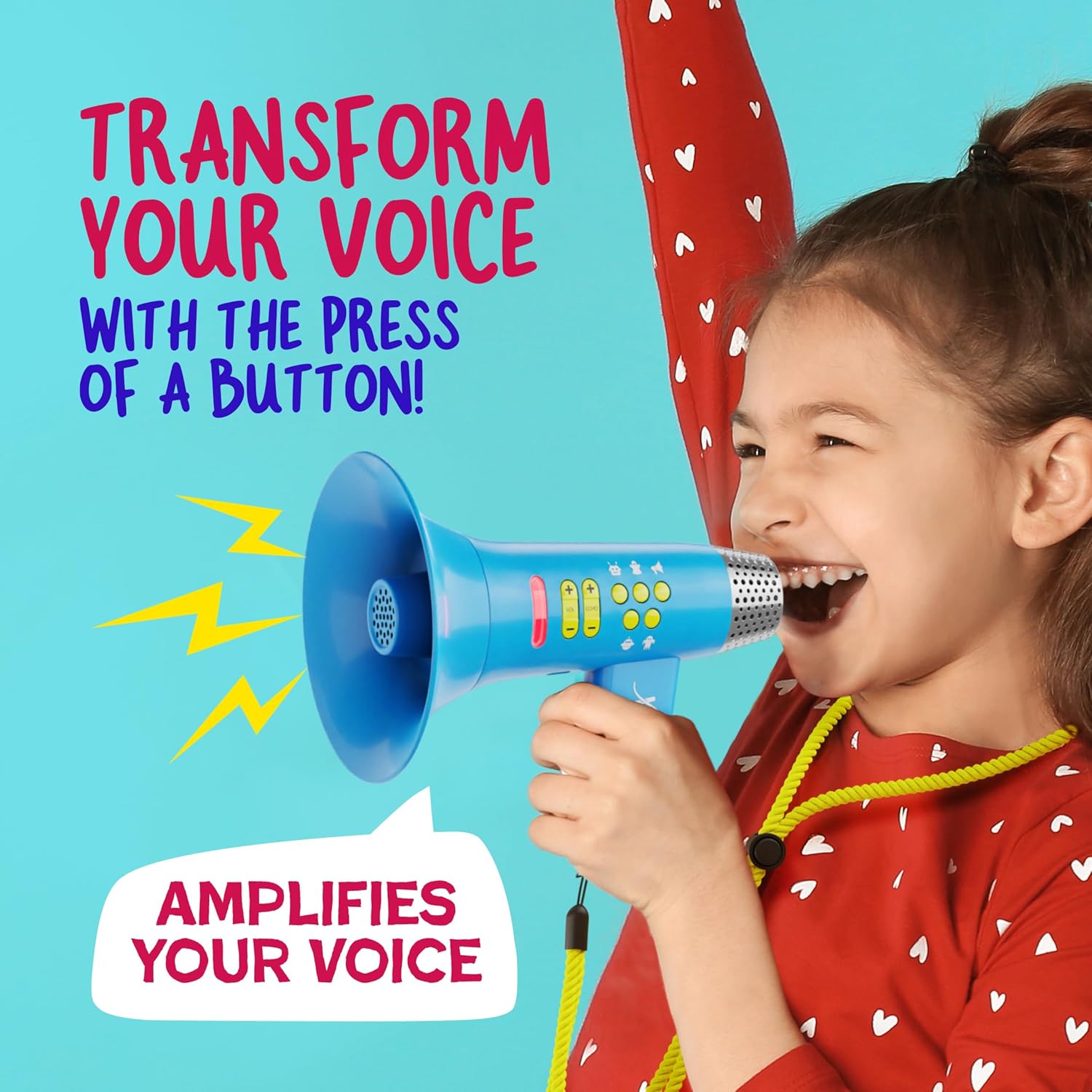 Mini Explorer Voice Changer for Kids – Fun Voice-Changing Megaphone with 5 Modes, Rechargeable, Colorful Lights, Perfect Gift for Boys & Girls Ages 3-8+ - Ballimart