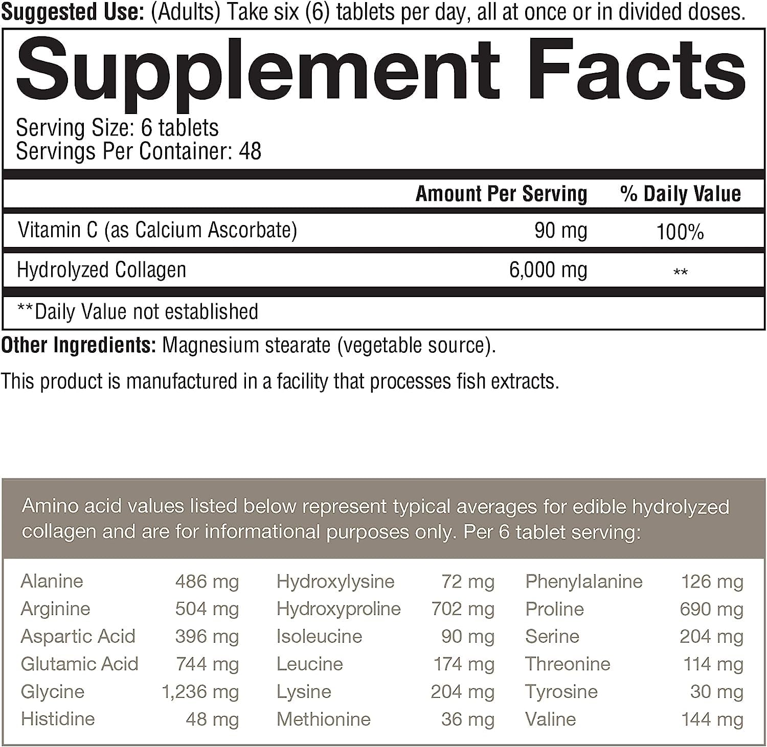 Youtheory Advanced Collagen with Vitamin C - 6,000 mg Collagen for Hair, Skin &amp; Nails* | Gluten-Free Supplements for Men &amp; Women | Anti-Aging, Joint &amp; Bone Support - 290 Tablets