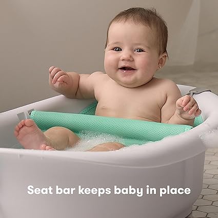 Frida Baby 4-in-1 Grow-with-Me Baby Bathtub | Adaptable Tub with Removable Bath Seat & Backrest for Newborns to Toddlers