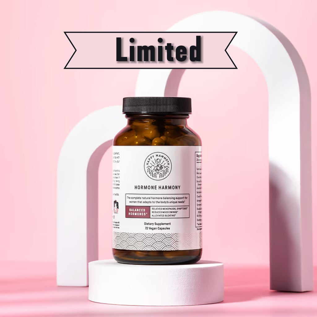 Happy Mammoth Hormone Harmony – 72 Capsules | Natural Hormone Balance for Women