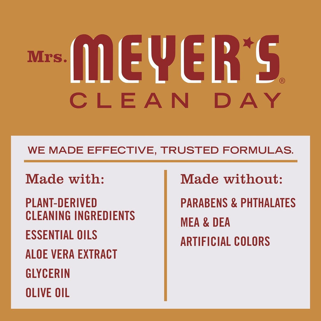 MRS. MEYER'S CLEAN DAY Hand Soap, Apple Cider Scent, Essential Oils, 12.5 Fl Oz (Pack of 3) – Cruelty-Free & Paraben-Free - Ballimart