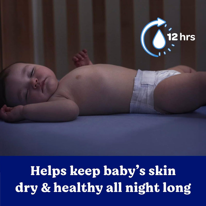 Huggies Overnites Baby Diapers, Size 3 (16-28 lbs), 132 Count | Best-Selling Overnight Diapers with 12-Hour Leak Protection, Soft Comfort Fit & Wetness Indicator