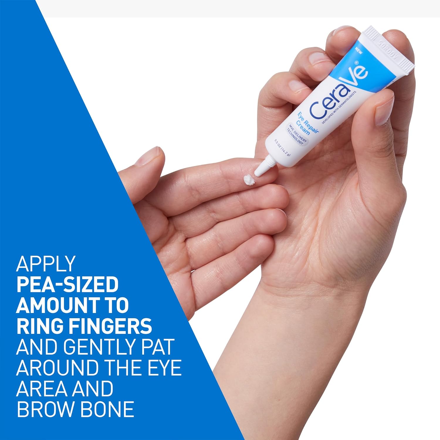 CeraVe Eye Repair Cream – Depuffing Eye Cream with Hyaluronic Acid, Niacinamide & Marine Botanical Complex, for Dark Circles & Under Eye Bags, Non-Greasy & Fragrance-Free - Ballimart