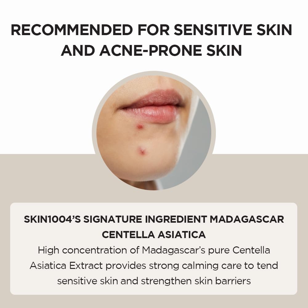 SKIN1004 Madagascar Centella Asiatica Ampoule | Soothes Acne-Prone &amp; Sensitive Skin | Hydrating &amp; Non-Sticky Facial Serum (1.85 fl oz, 55ml)