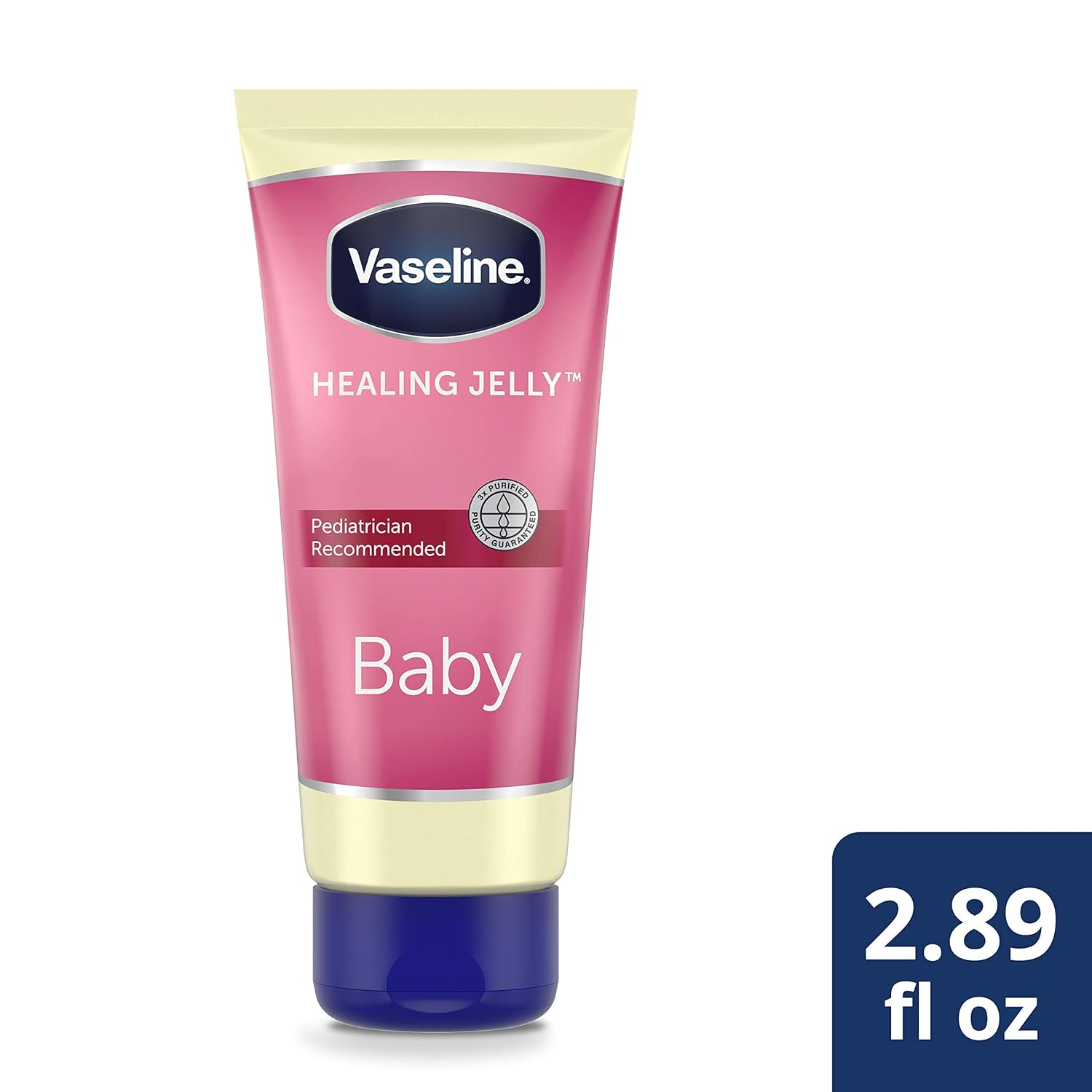 Title Vaseline Healing Jelly for Diaper Rash | Baby Skin Protectant & Moisturizer, Hypoallergenic, 2.89 oz