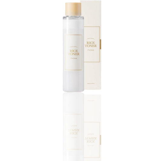 I'm From Rice Toner – Milky, Hydrating Toner with 77.78% Korean Rice Extract for Glowing Skin | Niacinamide-Infused, Vegan, Fragrance-Free, Ideal for Dry & Combination Skin - Ballimart
