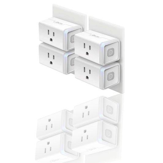 Kasa Smart Plug HS103P4 – 15A Wi-Fi Outlet, Works with Alexa & Google Home, No Hub Required, Remote Control, Timer & Scheduling Features, UL Certified, 4-Pack, White