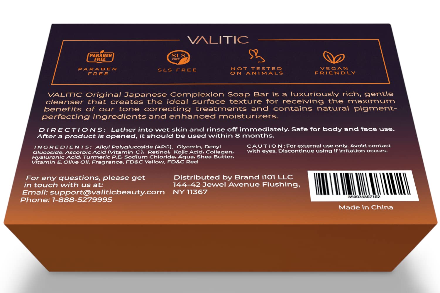 VALITIC Kojic Acid Dark Spot Remover Soap – Vitamin C, Retinol, Collagen & Turmeric for Face, Body & Sensitive Areas (2 Pack)