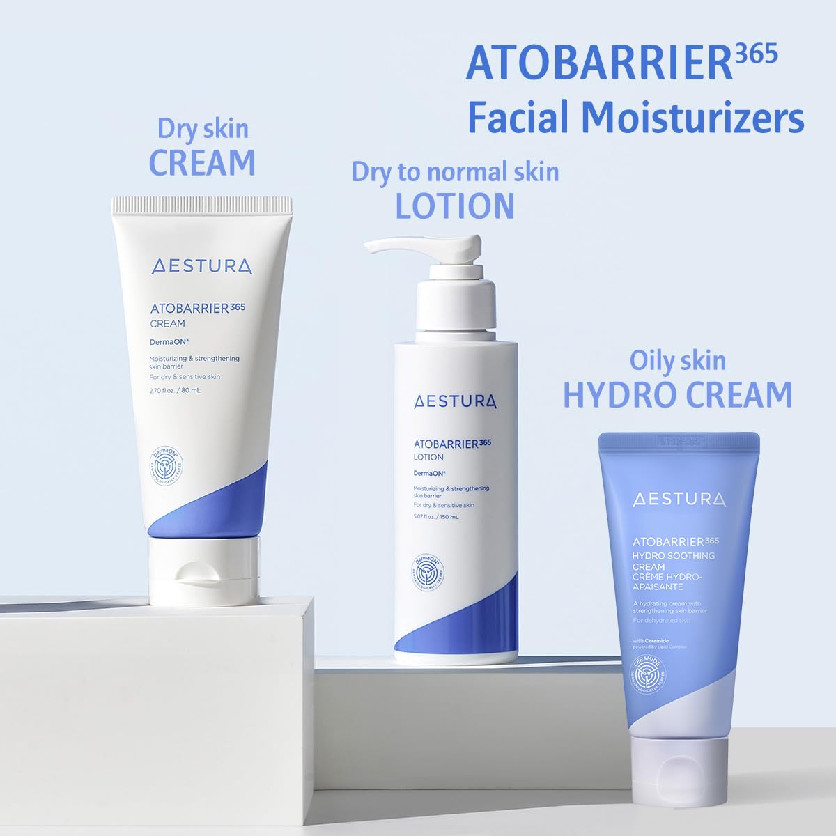 AESTURA ATOBARRIER365 Cream | Korean Ceramide Moisturizer for Barrier Repair & Sensitive Skin | 120-Hour Hydration with Capsuled Ceramides