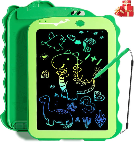 LCD Writing Tablet for Kids – 8.5" Colorful Doodle Pad, Dinosaur Drawing Board, Educational Toy for Boys & Girls Ages 2-8, Birthday & Christmas Gift - Ballimart