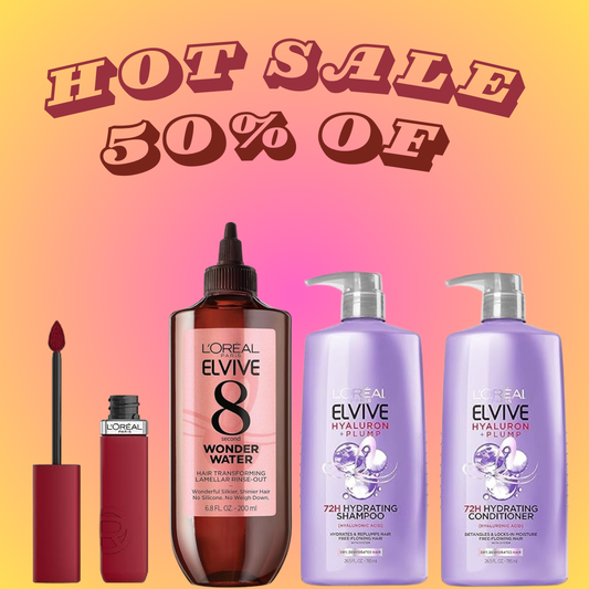 L’Oréal Paris Ultimate Beauty & Hair Care Bundle – Long-Lasting Color, Hydration, and Hair Transformation A perfect combination of high-performance makeup and advanced hair care solutions for bold looks and silky-smooth hair.