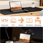 YSAGi Leather Desk Pad Protector - Large Non-Slip PU Leather Office Desk Mat, Waterproof Laptop Desk Blotter, Writing & Mouse Pad for Home and Office, 23.6" x 13.8", Black - Ballimart