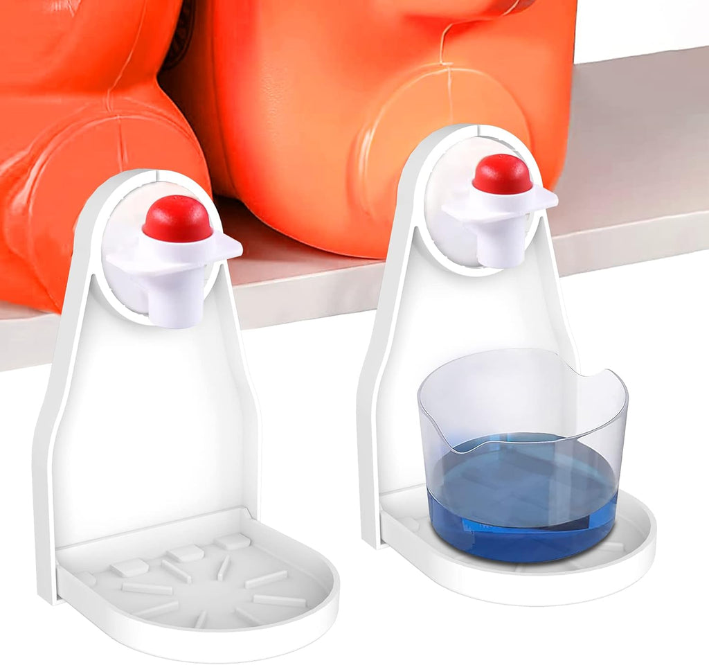 Laundry Detergent Cup Holder (2 Pack) – Drip Catcher & Organizer for Laundry Room | Mess-Free Detergent Dispenser, Leak-Proof Cup Holder Clip for Detergent & Fabric Softener Bottles - Ballimart