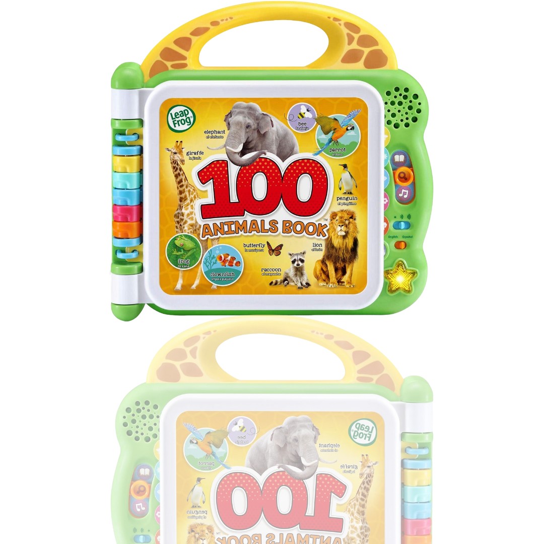 LeapFrog Scout and Violet 100 Words Book – Interactive Bilingual Animal Learning Book for Kids Ages 18+ Months (Purple) - Ballimart