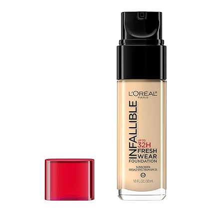 L'Oreal Paris Infallible 32-Hour Fresh Wear Lightweight Foundation, 420 True Beige, 1 Fl Oz