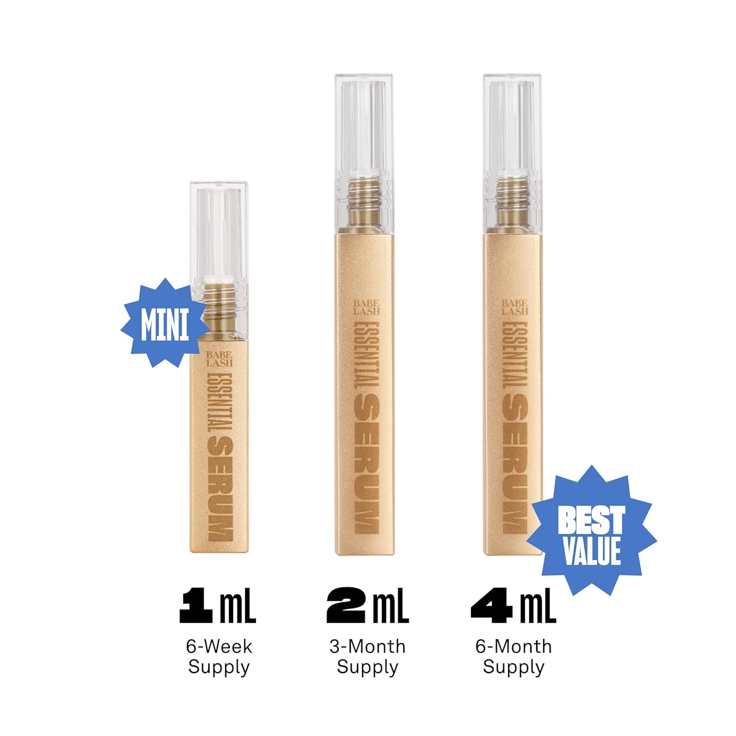 Babe Original Eyelash Serum - Lash Enhancing Serum for Fuller, Longer Lashes, Vegan & Cruelty-Free | Natural Lashes & Extensions Friendly - Ballimart