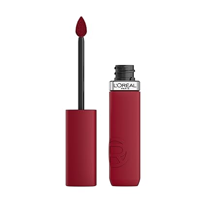 L'Oreal Paris Infallible Matte Resistance Liquid Lipstick – 16 Hour Wear, Smudge-Proof, Hydrating with Hyaluronic Acid, Le Rouge Paris 420, 0.16 Fl Oz