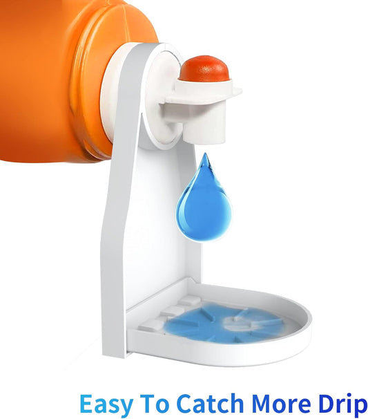 Laundry Detergent Cup Holder (2 Pack) – Drip Catcher & Organizer for Laundry Room | Mess-Free Detergent Dispenser, Leak-Proof Cup Holder Clip for Detergent & Fabric Softener Bottles - Ballimart