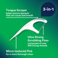 DenTek Triple Clean Advanced Floss Picks – 150 Count | No-Break, No-Shred, Mint-Flavored with Fluoride | ADA Accepted Dental Care - Ballimart