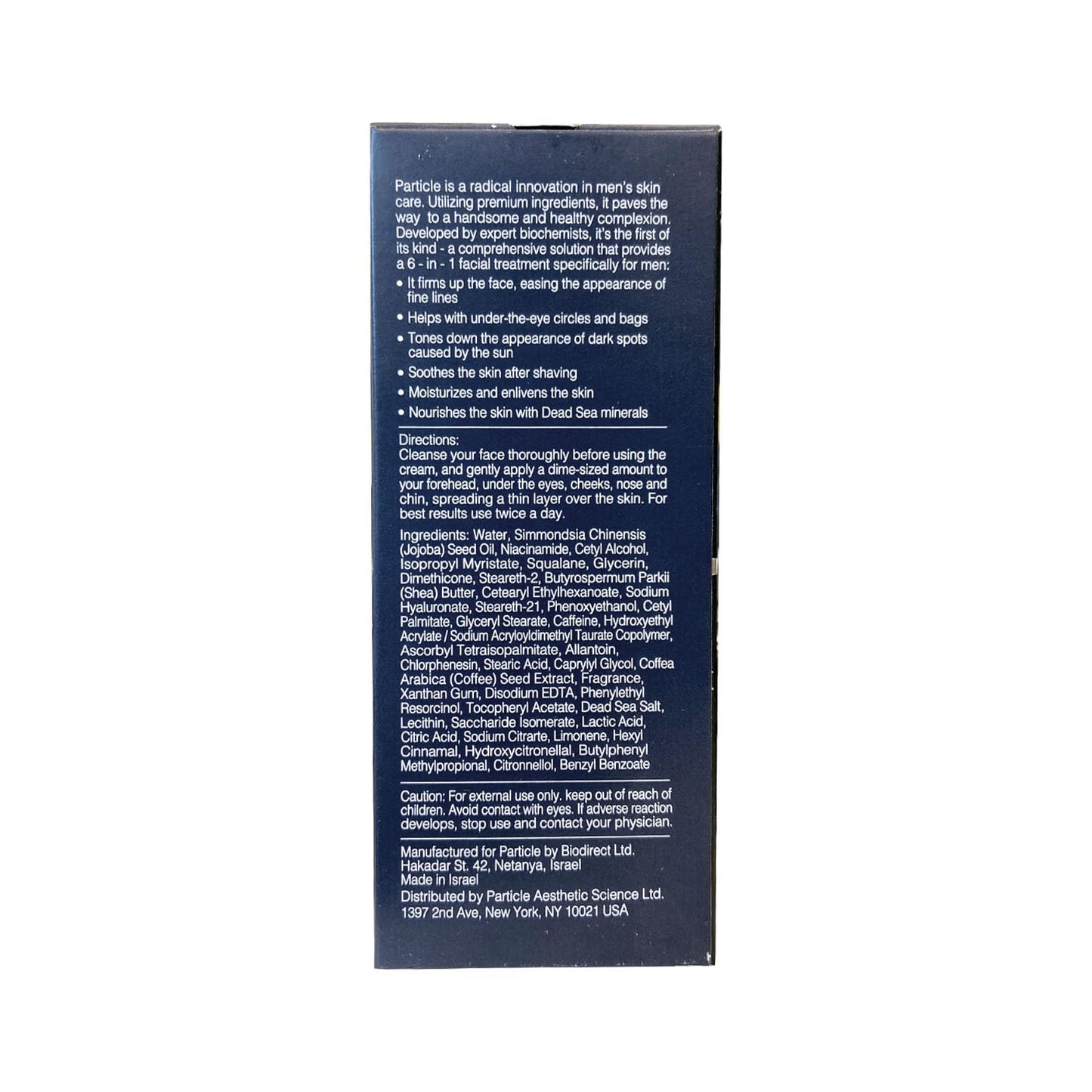 Particle 6-in-1 Face Cream for Men Anti-Aging Moisturizer, Reduces Wrinkles, Dark Spots & Eye Bags, Pack of 1 (1.7 oz.