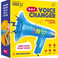 Mini Explorer Voice Changer for Kids – Fun Voice-Changing Megaphone with 5 Modes, Rechargeable, Colorful Lights, Perfect Gift for Boys & Girls Ages 3-8+