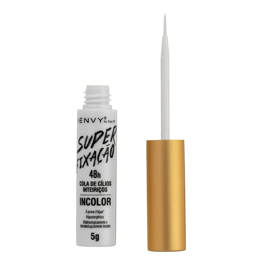 i-Envy by KISS Super Strong Hold Eyelash Adhesive (Clear) – Waterproof, Latex-Free, 48-Hour Hold Lash Glue with Brush Applicator