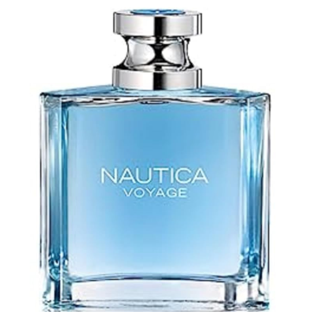 Nautica Voyage perfume bottle on a white background