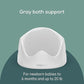 Angelcare Baby Bath Support (Gray) | Ergonomic & Hygienic Infant Bathing Solution for Babies Under 6 Months | Lightweight, Durable & Easy to Store