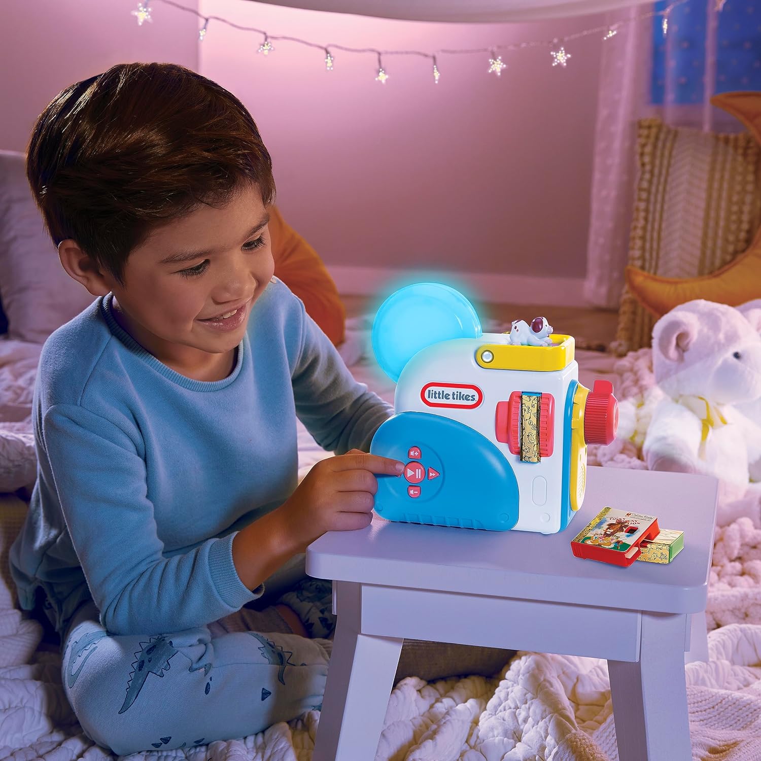 Little Tikes Story Dream Machine Starter Set – Storytime & Nightlight for Kids Ages 3+ - Ballimart