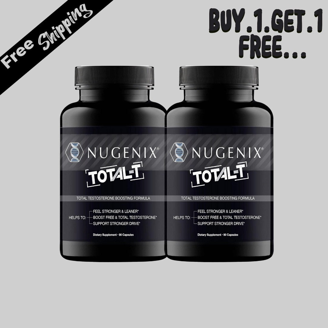 Nugenix Total-T - Free & Total Testosterone Booster - 90 Count (Two Pack) - Enhances Lean Muscle Mass &amp; Male Vitality