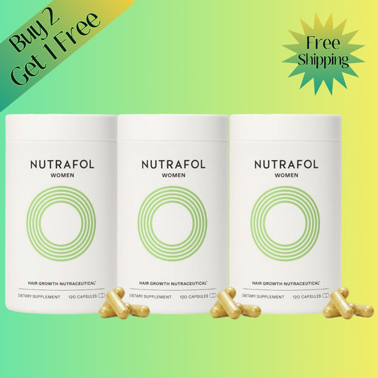 Nutrafol Women's Hair Growth Supplements – Three Pack – Ages 18–44 – Clinically Proven for Visibly Thicker &amp; Stronger Hair – Dermatologist Recommended – 1-Month Supply Each