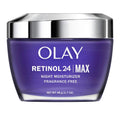 Olay Retinol 24 Max Moisturizer - Hydrating Night Face Cream, Fragrance-Free, Non-Greasy Formula (1.7 oz)